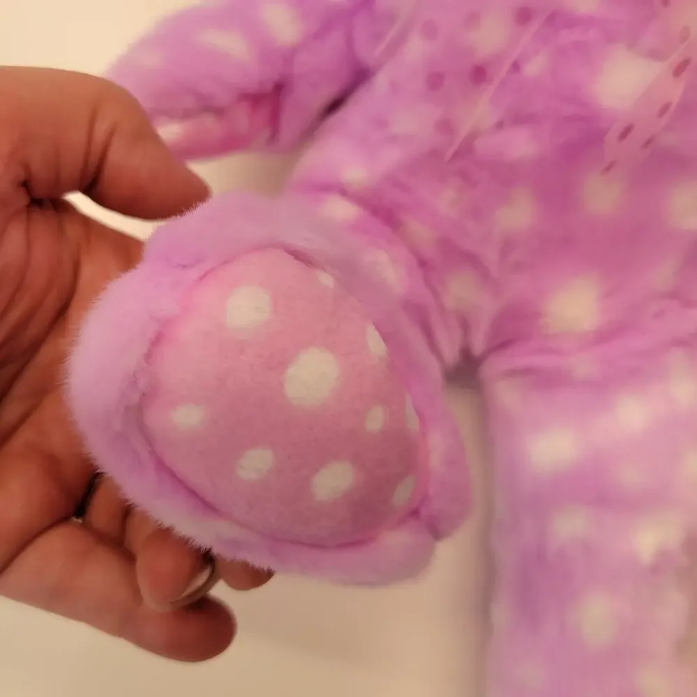 Ty Fizz Pink Polka Dot Oversized Beanie Baby 15
